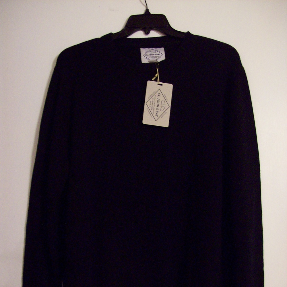 St. John's Bay Men's XL Black Sweater
